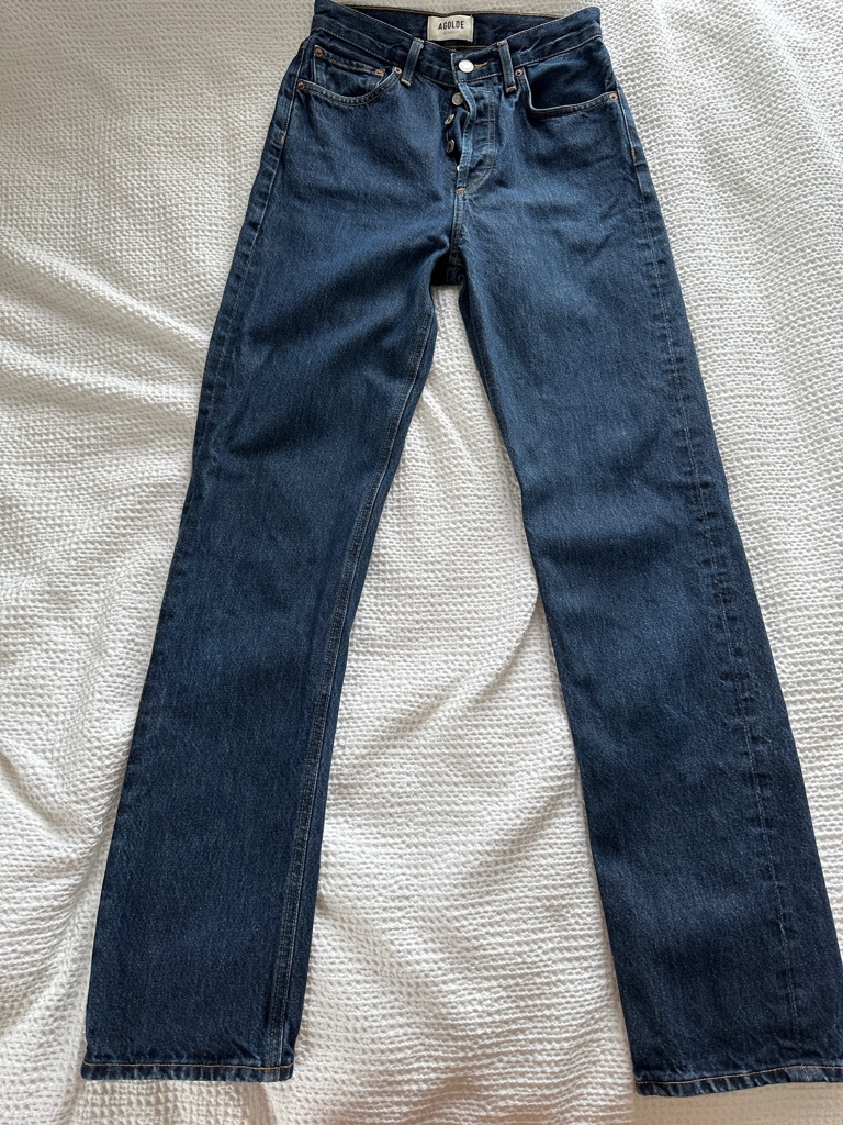 Agolde 90's Pinch Waist High Rise Straight Long